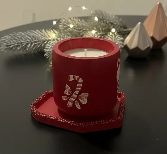 Merry Christmas candle