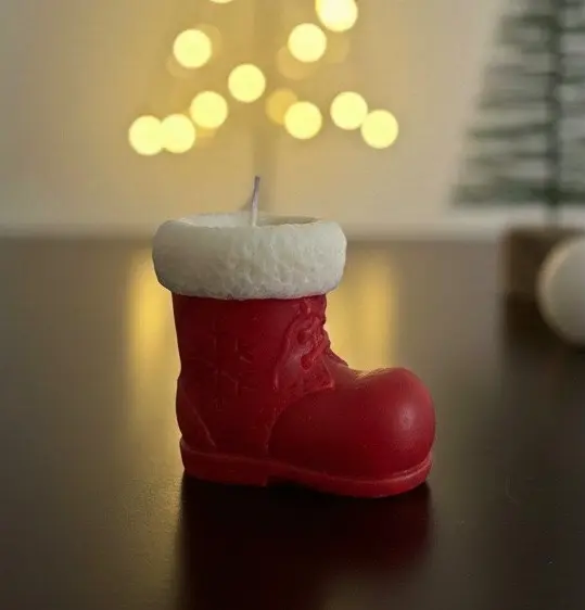 Santa's Boot candle